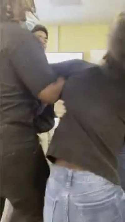 Two girls at my school going at it