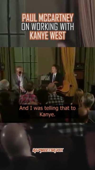 Paul McCartney coming up with Kanye West ''All Day'' melody