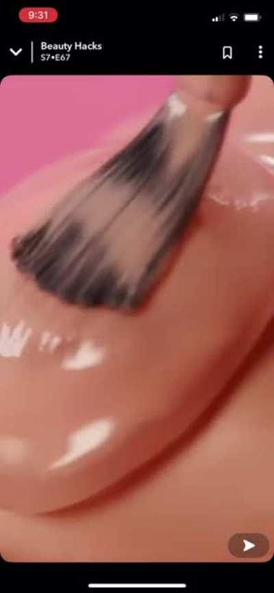 This is just creepy and unnecessary. But I’m most surprised they have a nail polish color that matches so well.