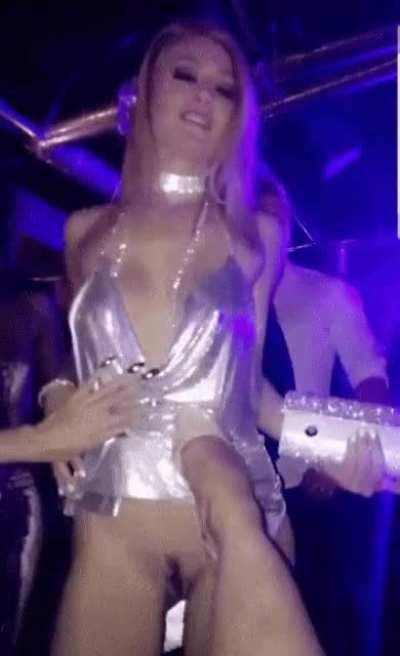 No panties at the club