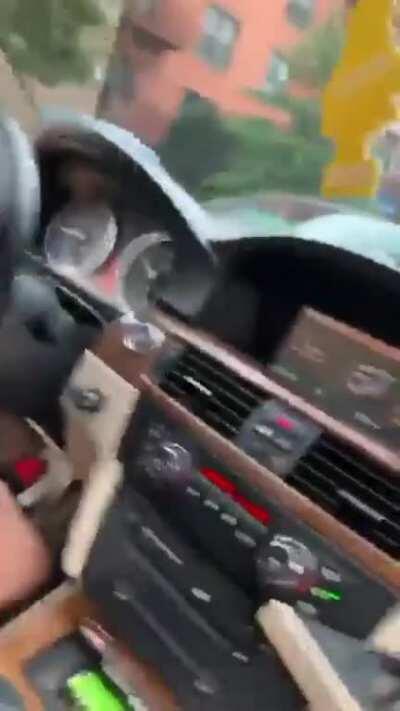 Two idiots running from the police in NYC