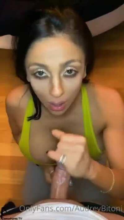 Audrey Bitoni 0nlyfans Homemade Blowjob
