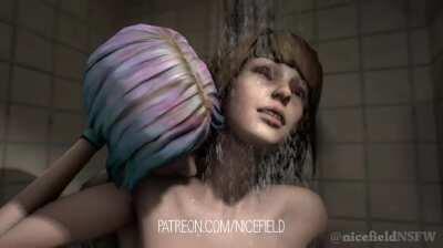 Max and Chloe shower scene WIP (nicefieldNSFW)