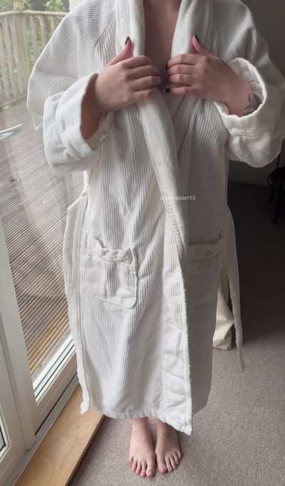 Taking my robe off 