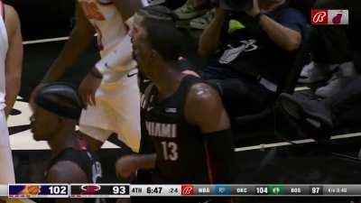 [Highlight] Bam Adebayo with the tough and-1