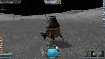 I built a fold out rover that folds out from my lander