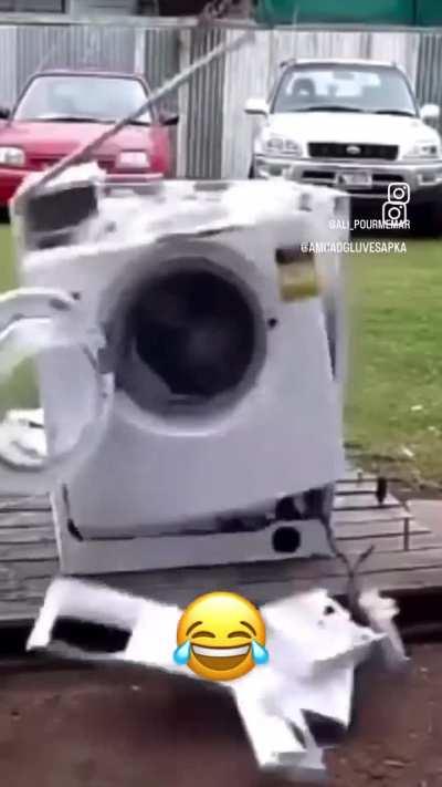 The washing machine just had  one line. 😂😂😂😂😂