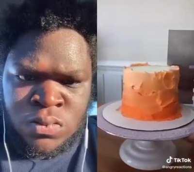 The support for the cake maker doubting herself.