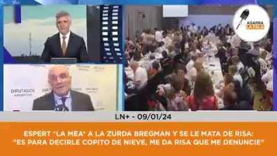 Espert mea a Bregman y se le mata de risa....