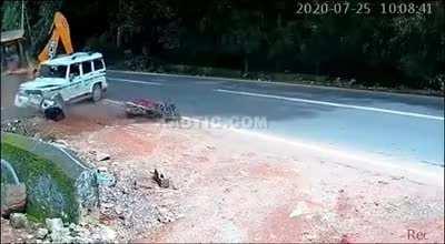 The finger of faith points in his direction.