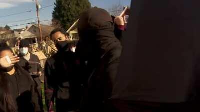 [Left-wing Misogyny][1A Violation] Portland Red House (#11): Female reporter stalked, assaulted, robbed in Portland's new autonomous-zone.