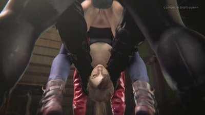 Claire gets fucked in an extreme position (Bayern3d)