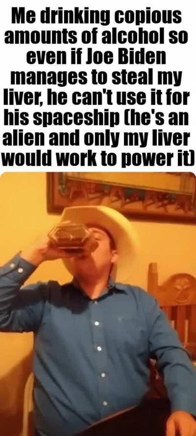 JOE BIDEN AND THE FBI ARE AFTER MY LIVER, I WILL RATHER DIE THAN LET THAT ALIEN SON OF A BITCH GET IT!