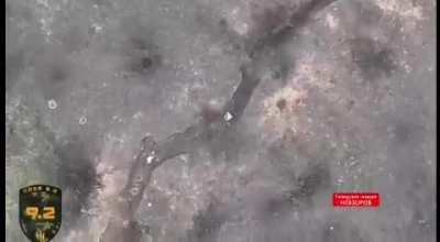 RF soldier sees drones everywhere, tankes grenade can’t get up and ends it all