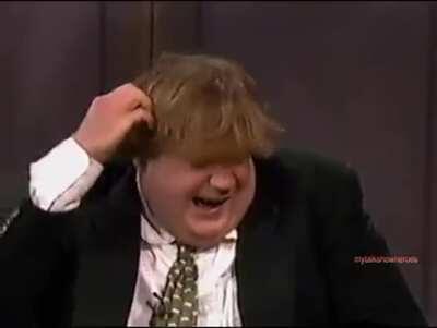 Chris Farley going nuts