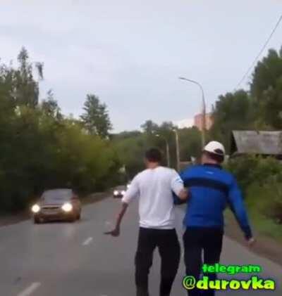 Out for a stroll in Russia