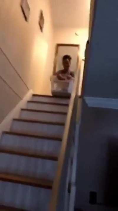 Girl disappears into the void