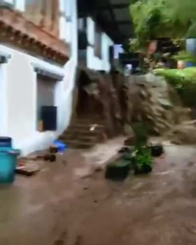 Major flooding in southern Bhutan due to incessant rain today