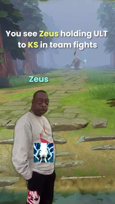 Zeus players on my team be like.