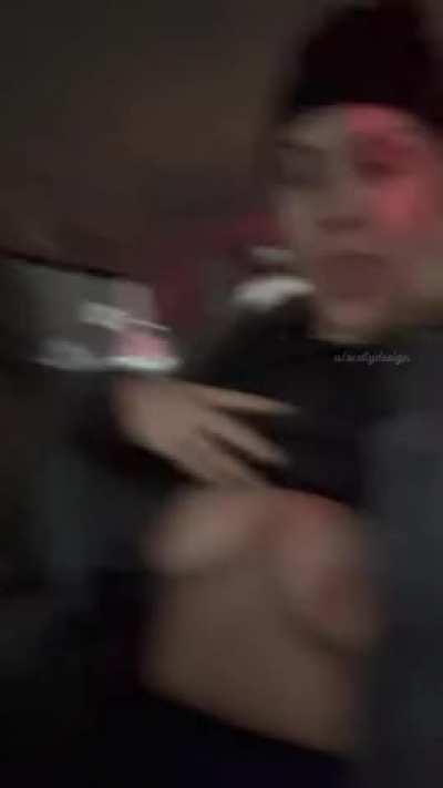 no one in my Uber noticed my titties 😇 [GIF]