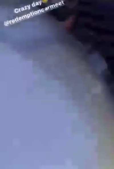 What could go wrong if I try to do some reverse drifts in an Elantra with my door open?