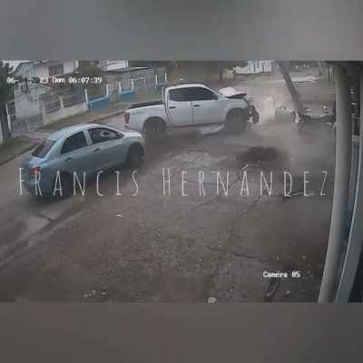 At least no one else was hit