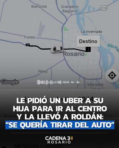 Una joven de 22 años denunció a un Uber en Rosario que desvió el viaje hacia la autopista. Su madre siguió el recorrido y alertó a la policía. El conductor tenía un machete y sogas en el auto.