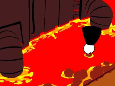 One day he fell into his creation