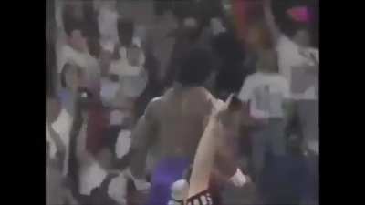 One of the most important & feel good moments in pro wrestling history feat a goated crowd...