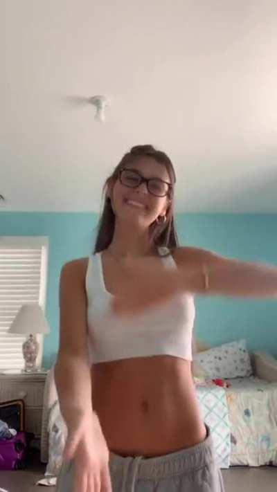 White see thru crop top.