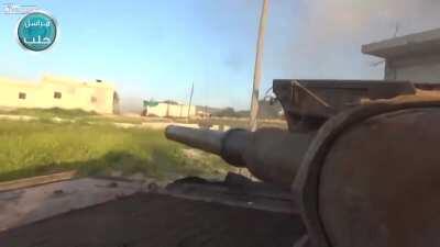 Jabhat al-nusra drone footage on attack at tel-eis aleppo 2016