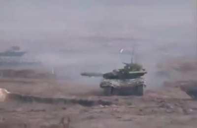 Idiots in armored tanks, happened during a recent Ukrainian drill from what was told (video received via WhatsApp)