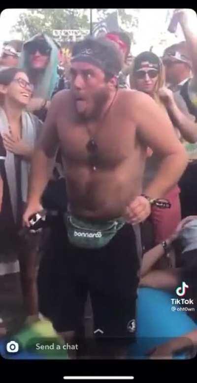 This guy really likes whipped cream