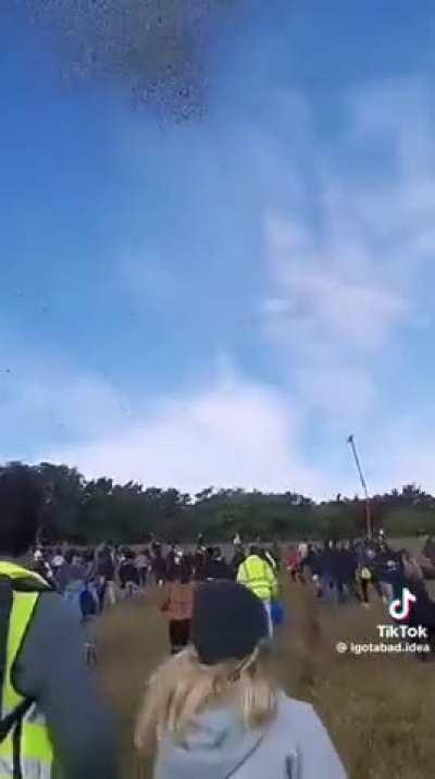 Czech influencer Kamil Bartoshek throws 1 million dollars out of helicopter