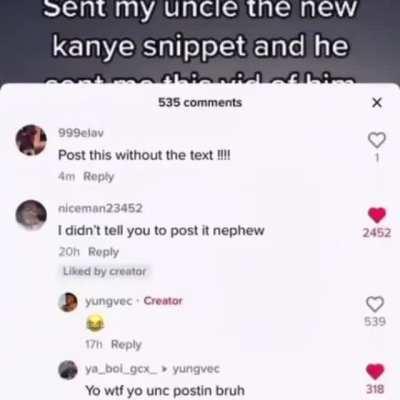 Kanye done changed this man ☠️