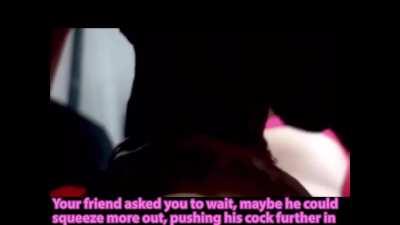 A blind taste test with friends creates a sissy cum addict.