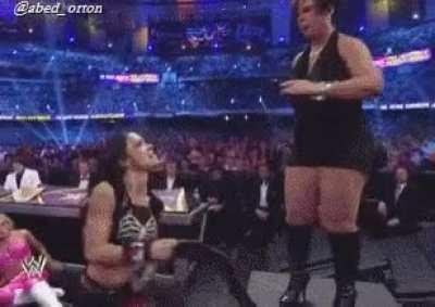 Vickie Guerrero having to hand the Diva's Championship back to AJ at WrestleMania 30 