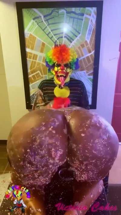 When she the actual cake for your bday