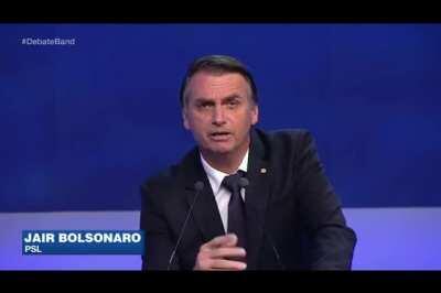 O posicionamento do então candidato diante de negociatas.