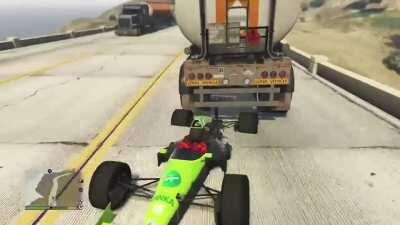 Gas Truck’s revenge for all of the times we’ve compulsively blown them up.