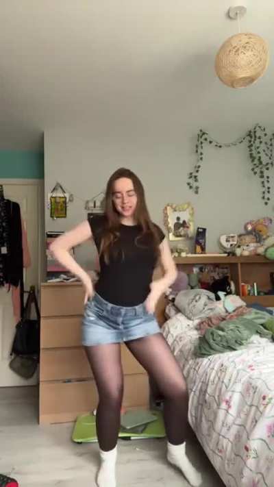 Longer short skirt video
