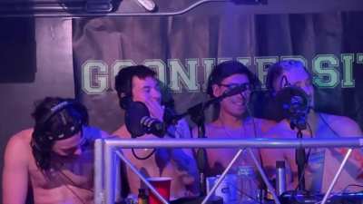 Zack savage overdoses on poppers and becomes retarded on gooning podcast called Gooniversity