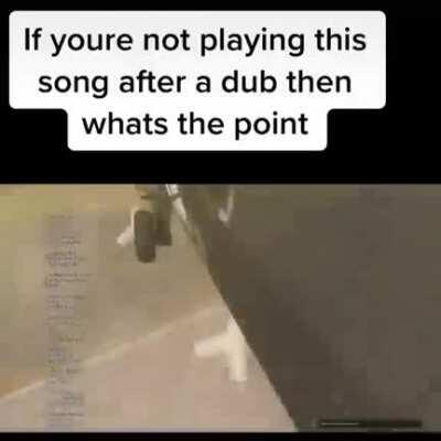 When you get the sweat dub