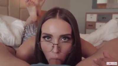 When She Grabs Your Thighs For Traction You Know She's Serious About Her Deepthroat