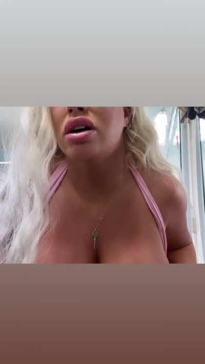 Oiling up my tits so you can slide between them better (OC)