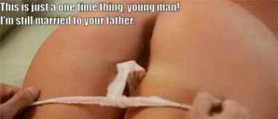 Unwrapping Mom's married pussy! 😈