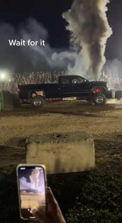 Truck suffers diesel runaway