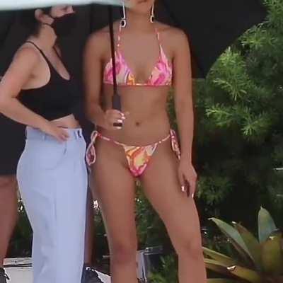 Camila on the set of 'Strangers'