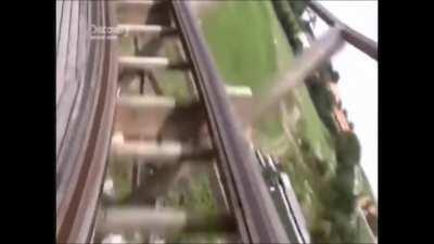 Insane roller coaster skating!