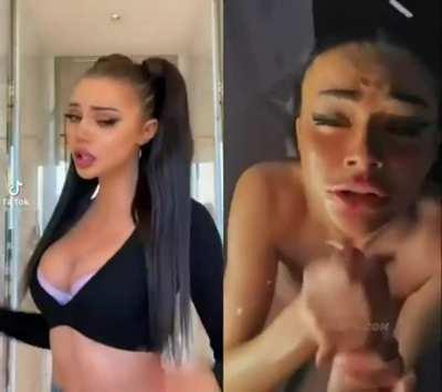 From tiktok to suck a cock